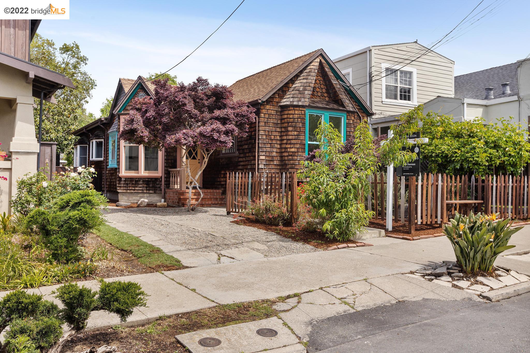 1645 Virginia Street Berkeley, CA 94703 - Photo 1 of 1 a front view of a house with garden
