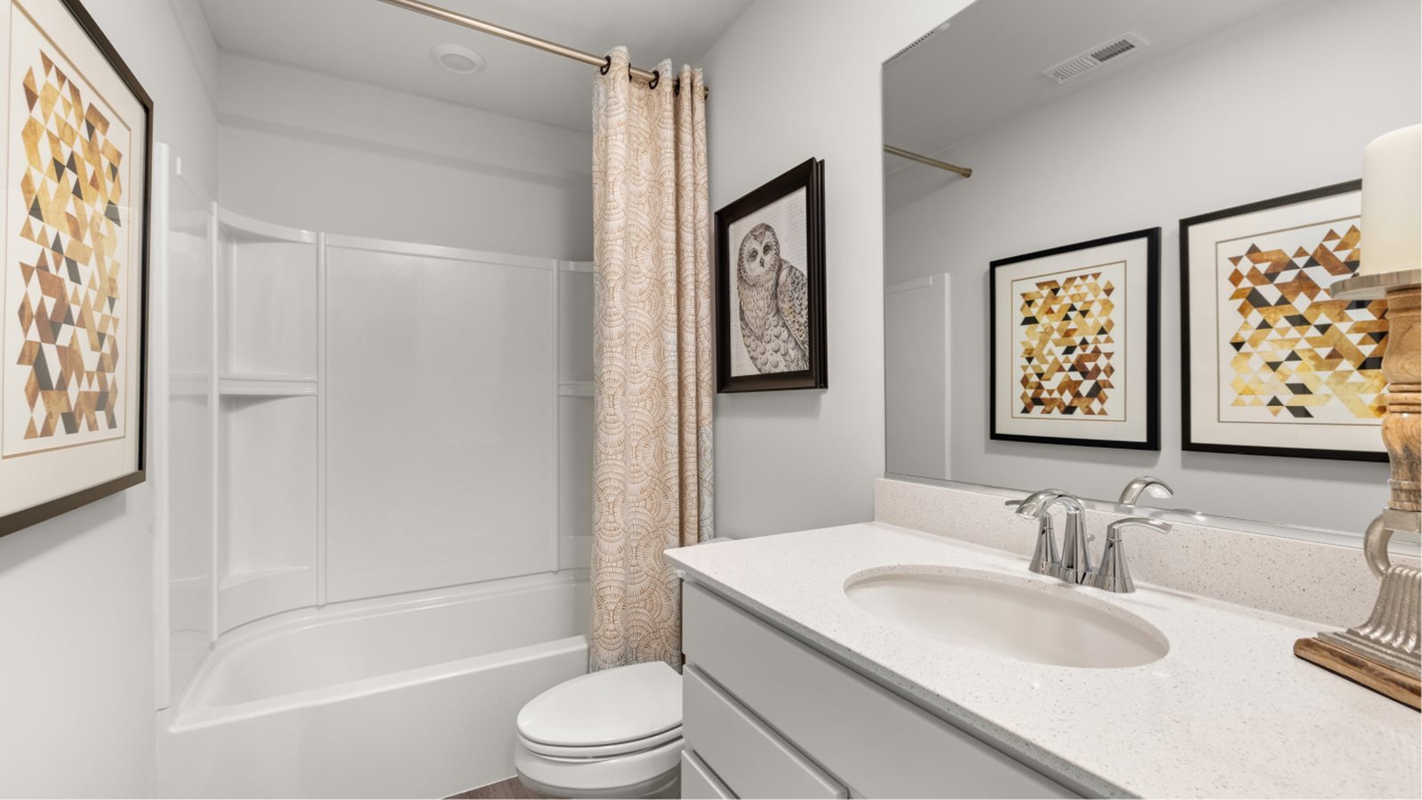 10232 McMahon Way Huntley, IL 60142 - Photo 8 of 46 a bathroom with a granite countertop sink toilet and a bathtub