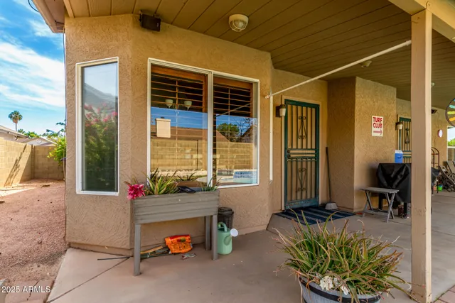 a front view of a house