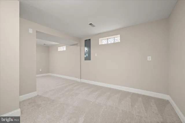 a view of an empty room