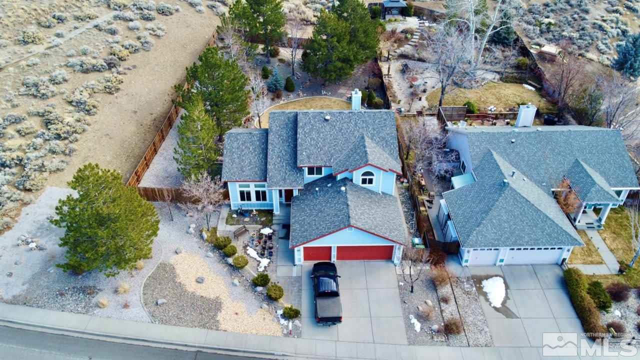 5380 Simons Drive Reno, NV 89523 - Photo 34 of 34 an aerial view of residential houses with outdoor space