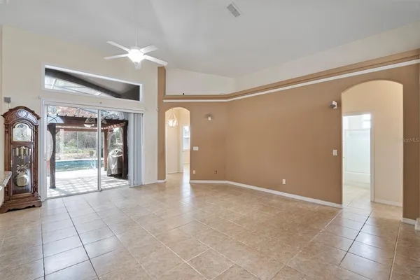 a view of an empty room