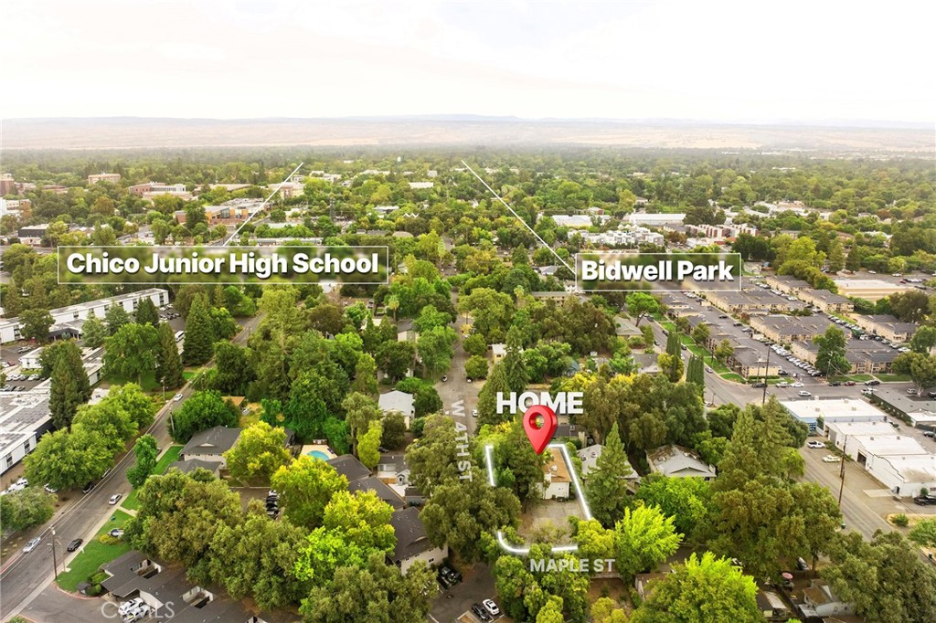 403 Maple Street Chico, CA 95928 - Photo 15 of 18 a view of city and mountain