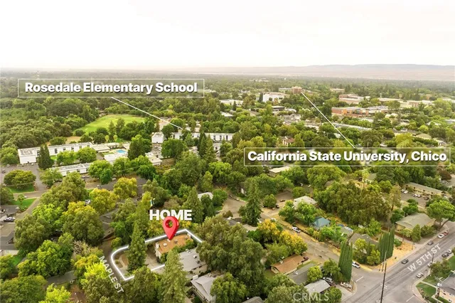 a view of city and mountain