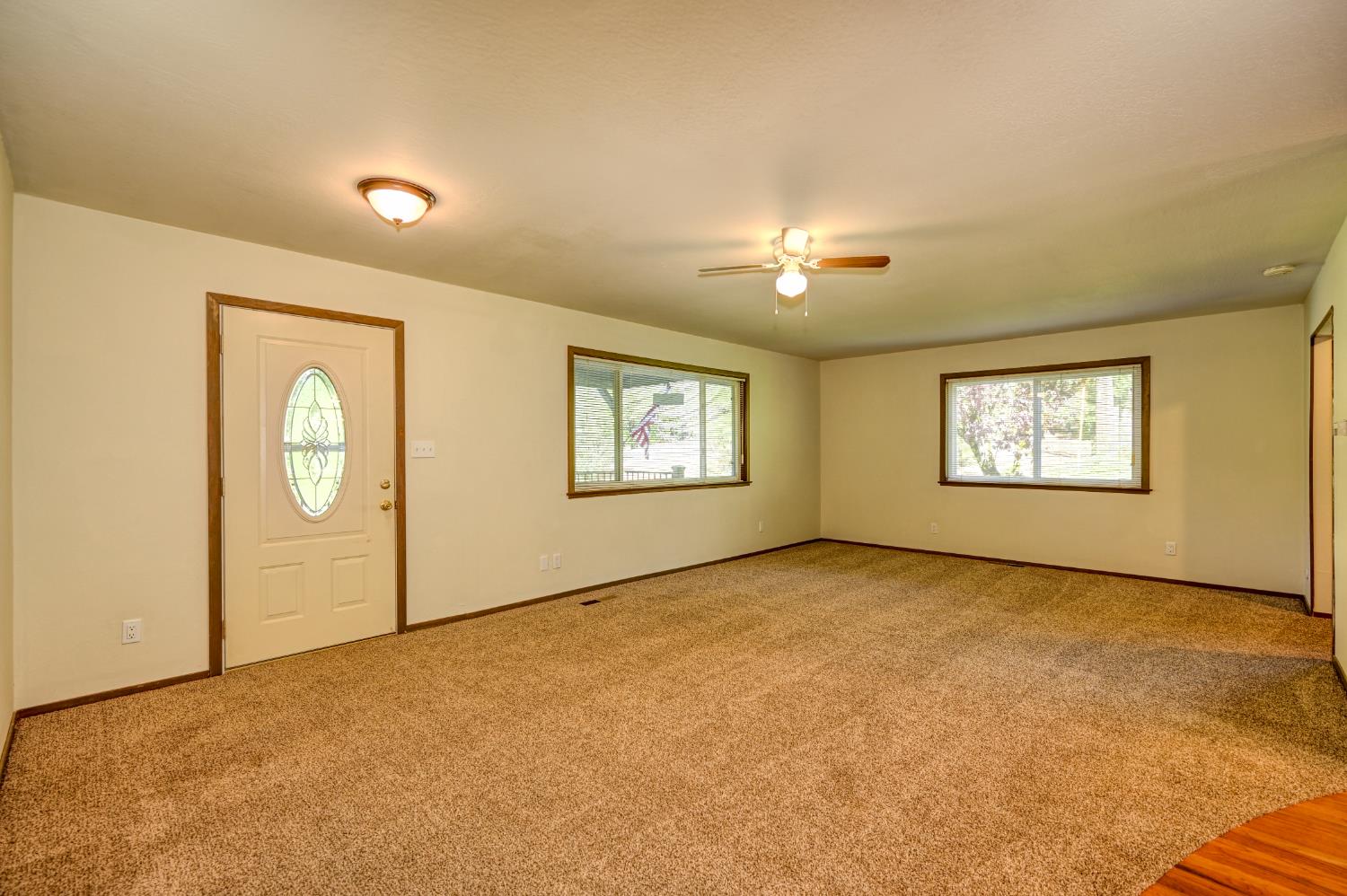 4541 Meadowbrook Road Garden Valley, CA 95633 - Photo 20 of 71 carpeted entrance foyer with baseboards and a ceiling fan