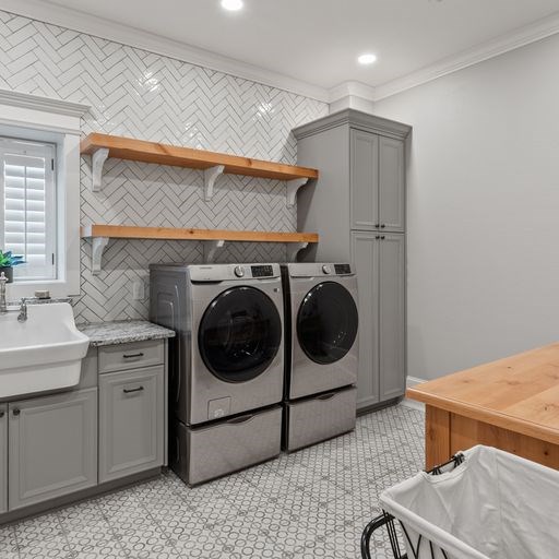 8321 Ebenezer Road Buena Vista, GA 31803 - Photo 16 of 61 Extra Large laundry w/ herringbone pattern wall ti