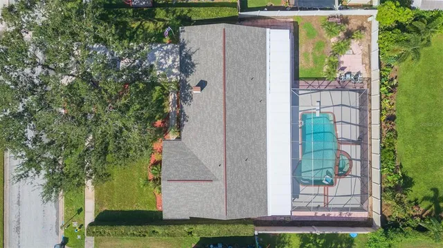 an aerial view of multiple house