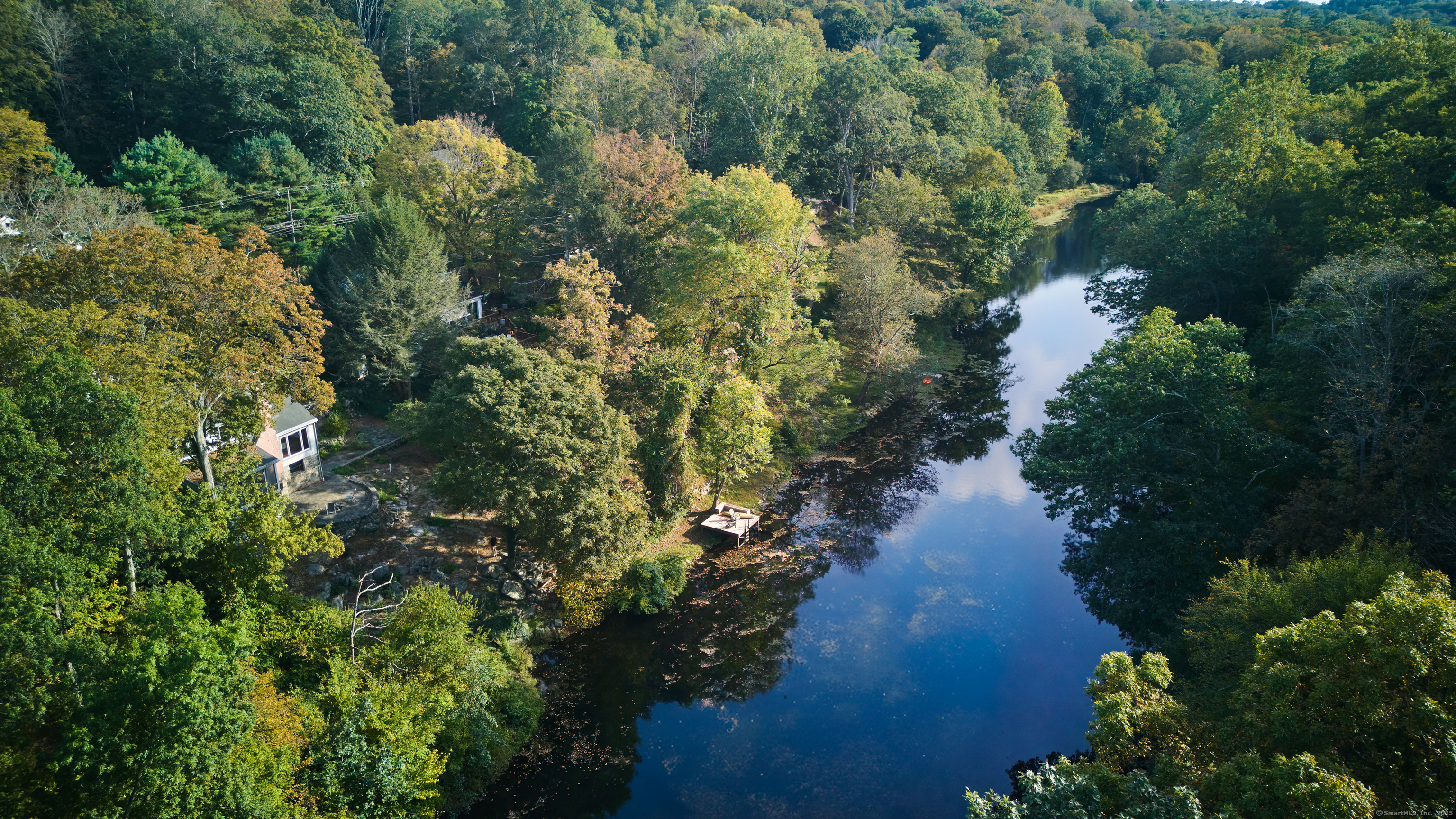 136 Lyons Plain Road Weston, CT 06883 - Photo 2 of 31 an aerial view of a houses with yard