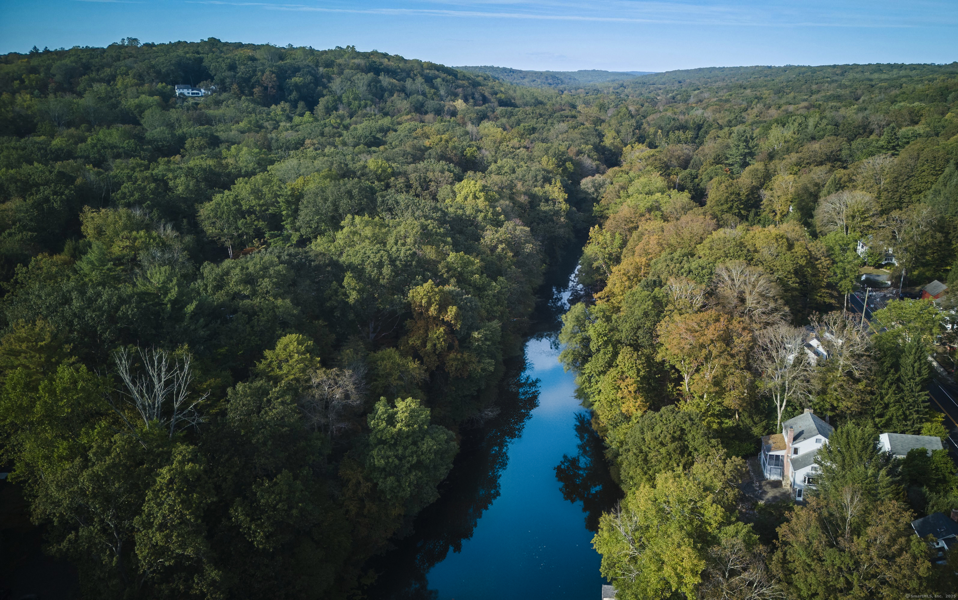 136 Lyons Plain Road Weston, CT 06883 - Photo 3 of 31 a view of a forest with a yard