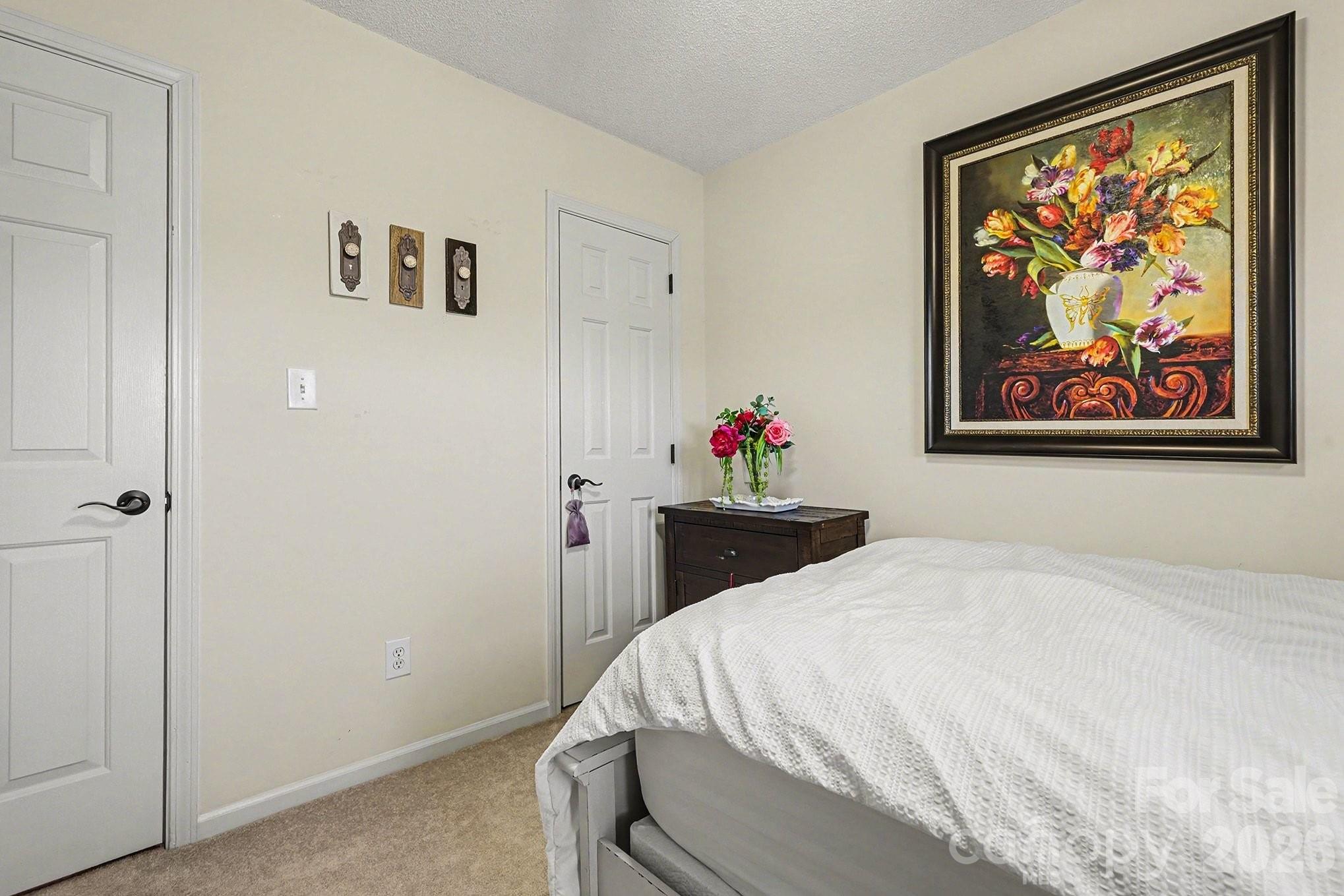 205 John Cline Road Cherryville, NC 28021 - Photo 19 of 41 a bedroom with a bed and wall painting