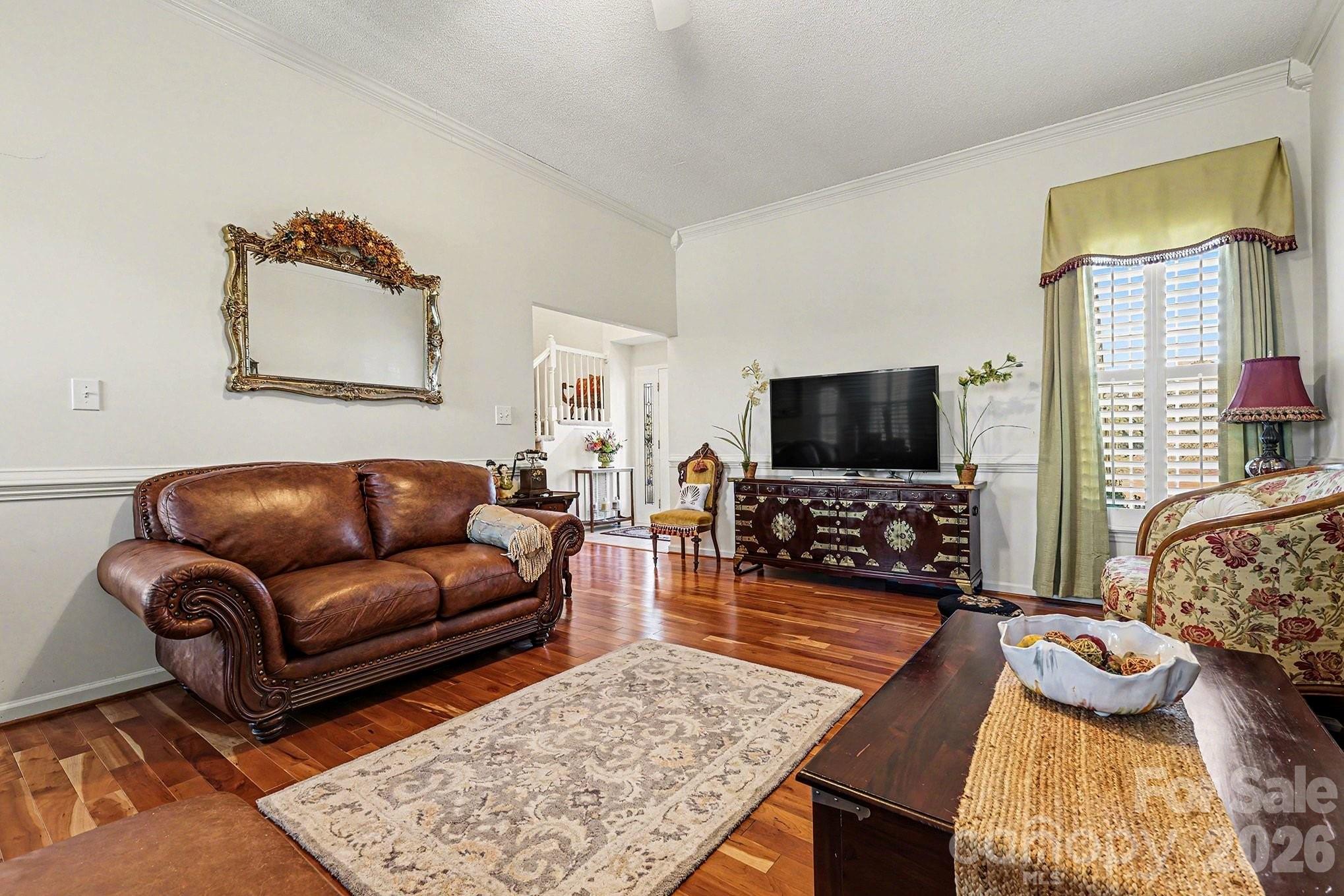 205 John Cline Road Cherryville, NC 28021 - Photo 21 of 41 a living room with furniture and a flat screen tv