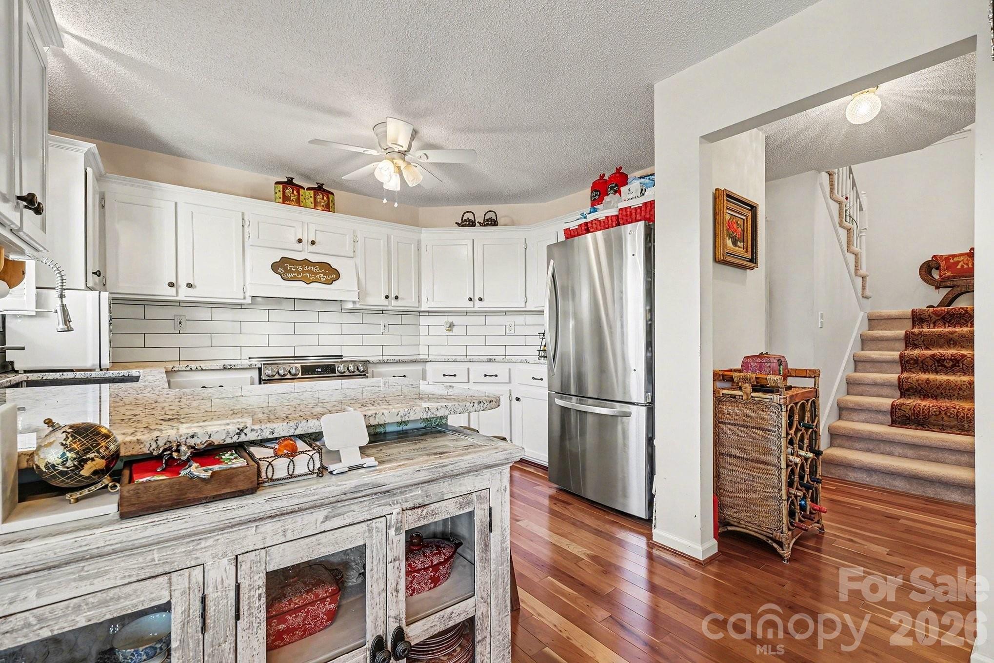 205 John Cline Road Cherryville, NC 28021 - Photo 8 of 41 a kitchen with refrigerator and cabinets