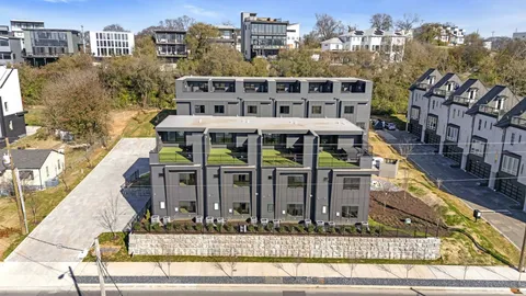 a view of a city that has tall buildings