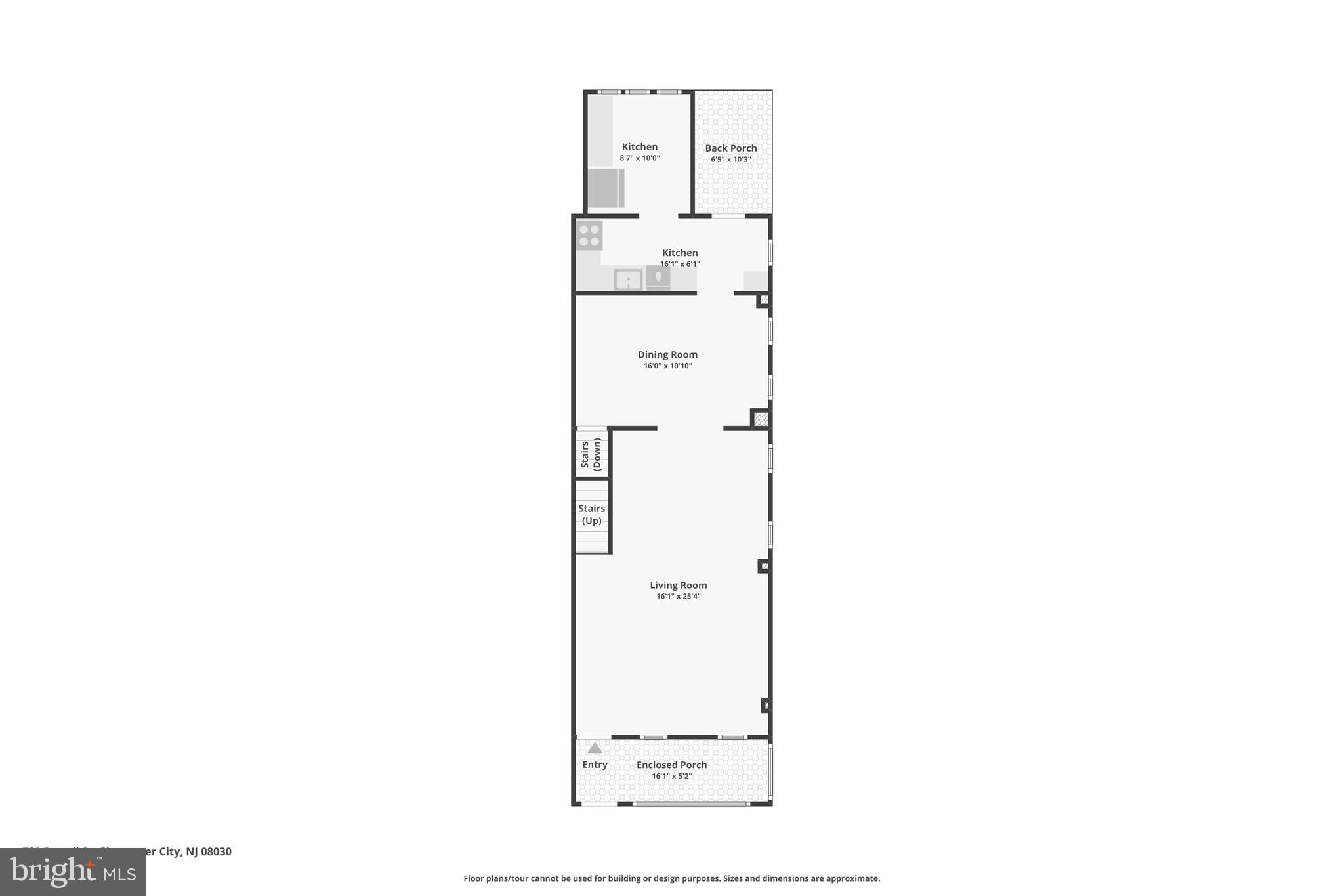 720 Powell Street Gloucester City, NJ 08030 - Photo 43 of 45 Floor plan - 1st floor