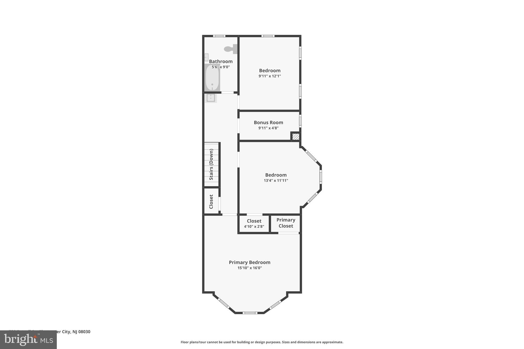 720 Powell Street Gloucester City, NJ 08030 - Photo 44 of 45 Floor plan - 2nd floor
