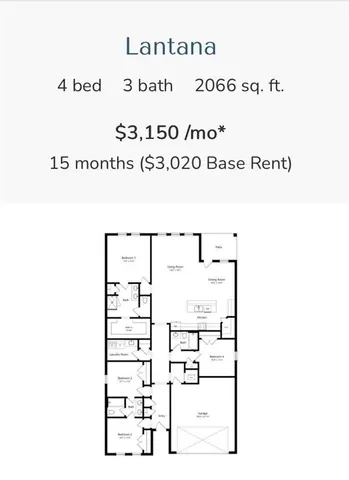 $3,020 | 1345 Water Canna Drive, Justin, TX 76247
