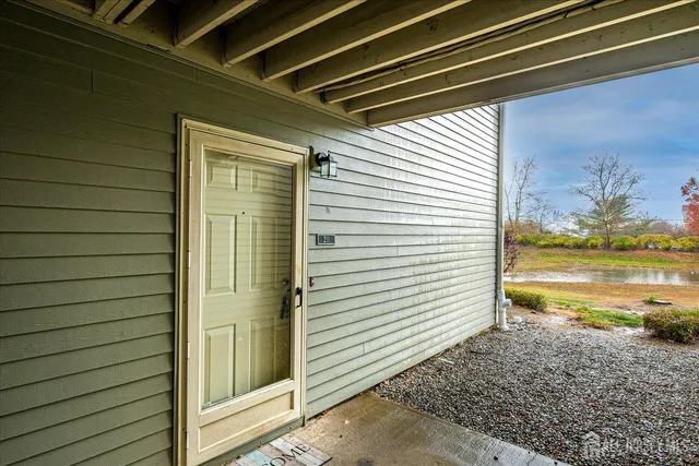 a view of a backyard of a house