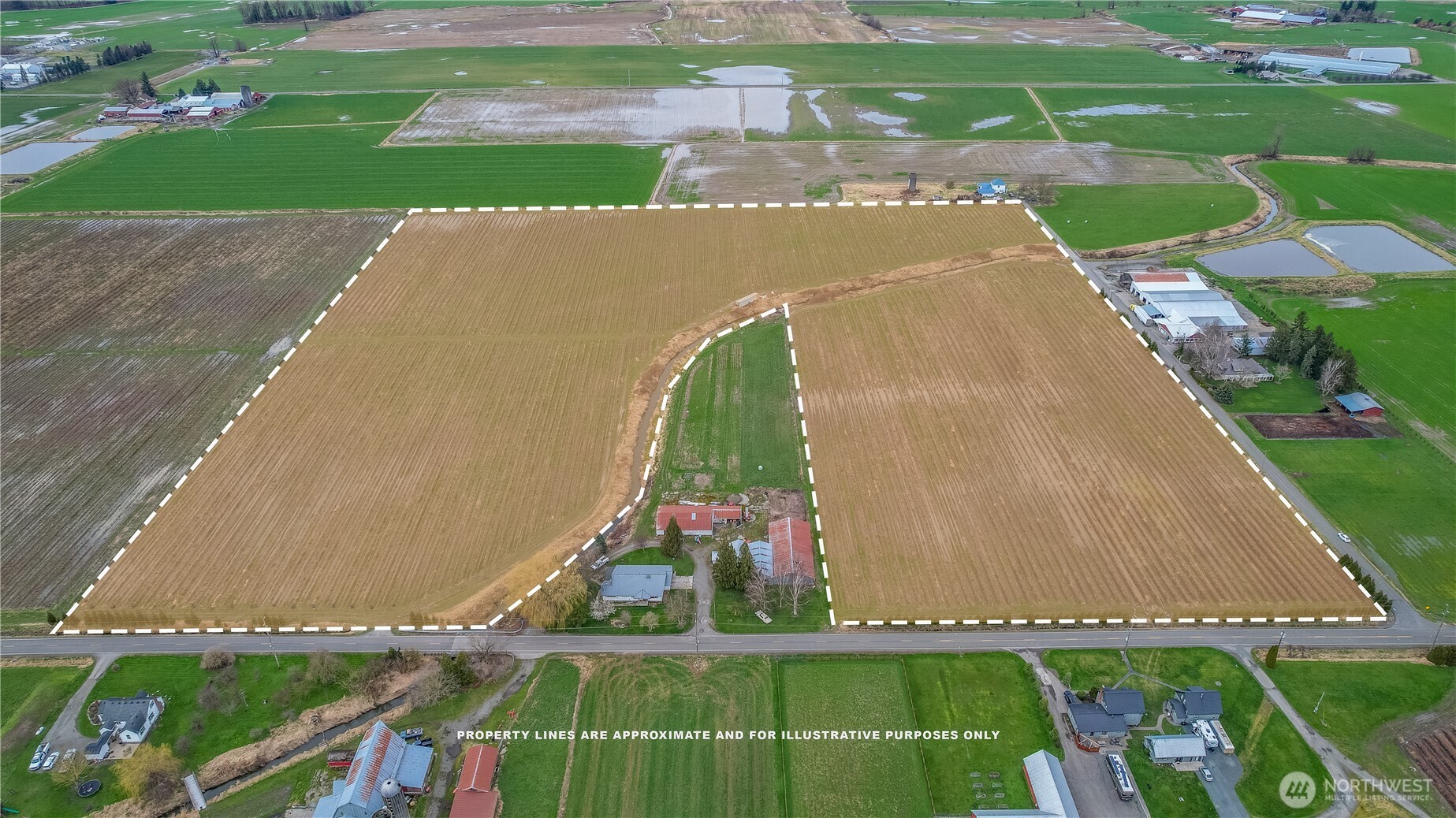 5112 Rock Road Sumas, WA 98295 - Photo 1 of 16 an aerial view of a house