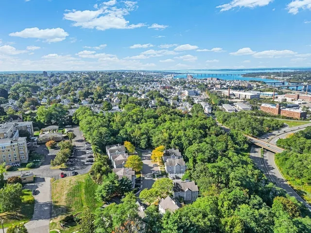 an aerial view of multiple house