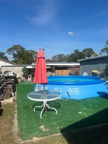 a view of playground with a slide