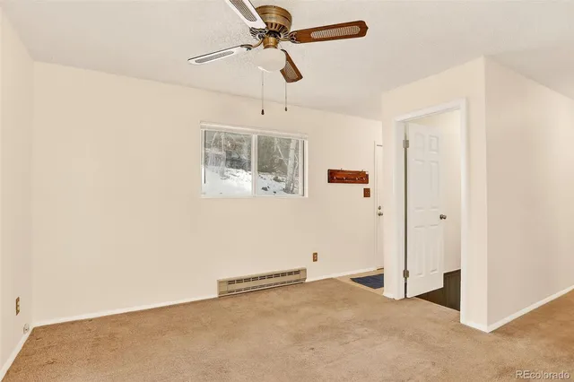 a view of a room with window