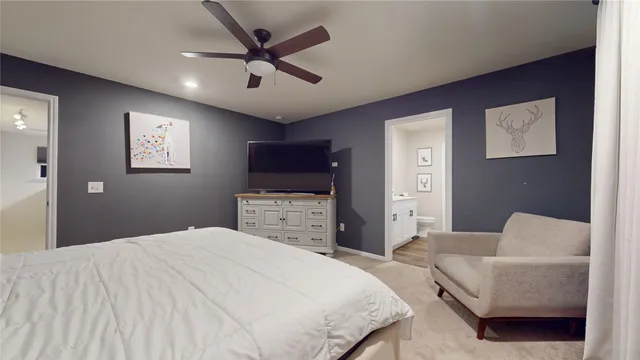 a bathroom with double vanity sink and a mirror