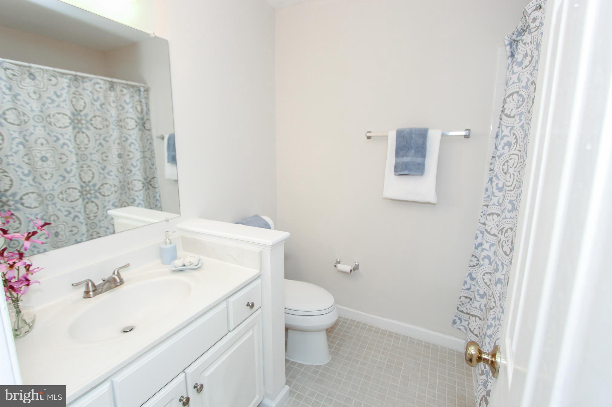 1706 Random Stone Court Reston, VA 20190 - Photo 9 of 30 a bathroom with a sink a toilet and a mirror