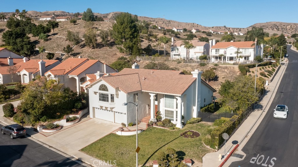 19641 Falcon Ridge Way Porter Ranch, CA 91326 - Photo 48 of 51 an aerial view of house with yard