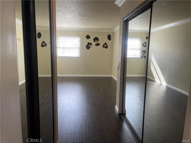 an outdoor space with patio furniture