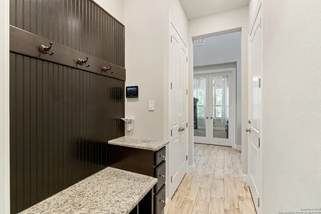 a view of kitchen and utility room