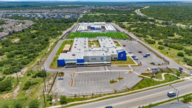 a view of a city with tall buildings