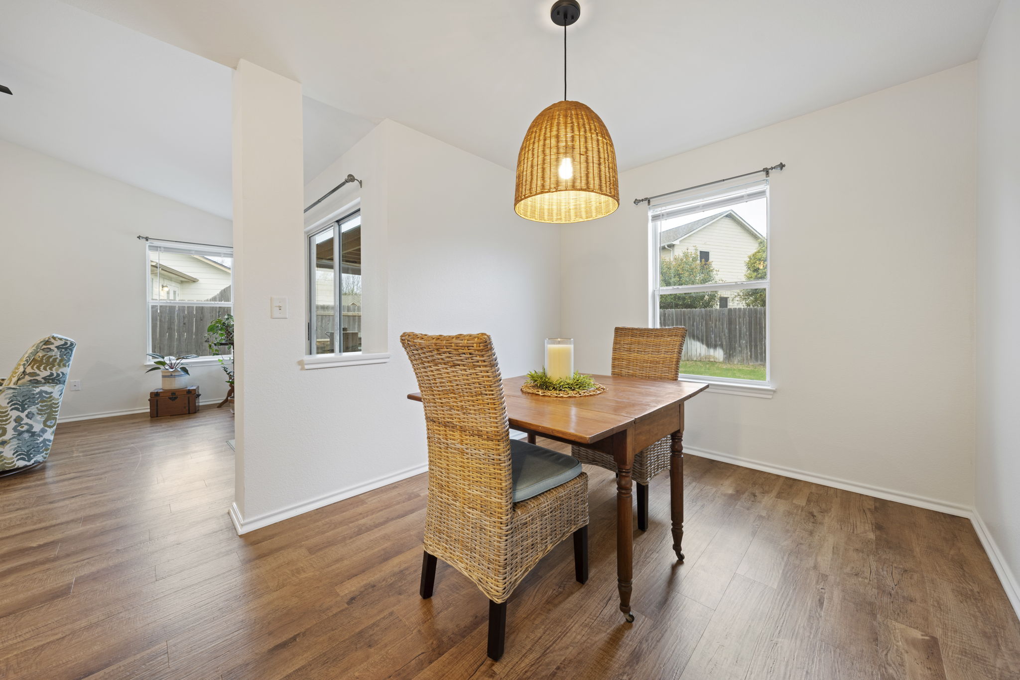 1011 Janae Court Georgetown, TX 78626 - Photo 20 of 26 a view of a dining room with furniture and a window