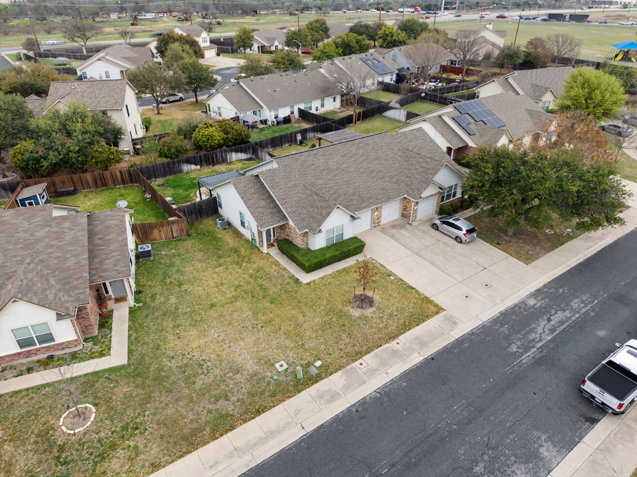 1011 Janae Court Georgetown, TX 78626 - Photo 25 of 26 an aerial view of residential houses with outdoor space