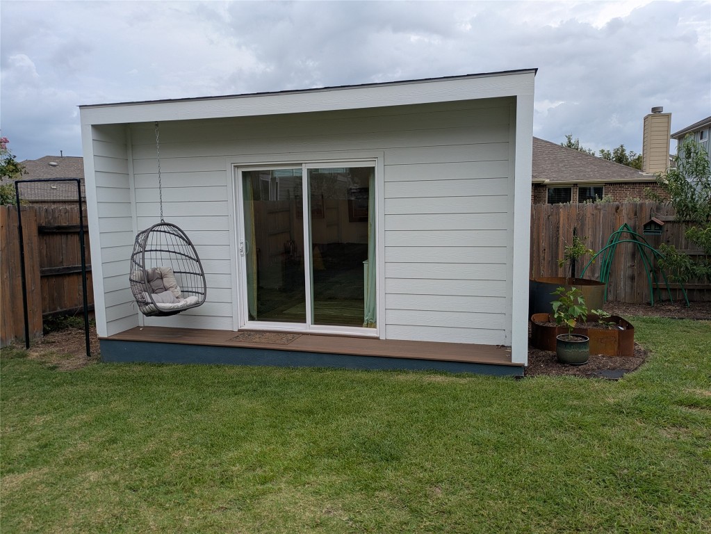 7113 Cherry Beam Path Austin, TX 78744 - Photo 19 of 24 Backyard office