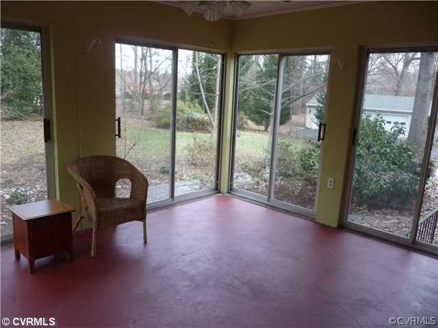 4516 Arrowhead Road Richmond, VA 23235 - Photo 6 of 12 Porch - Large rear sunroom is accessed from the ki