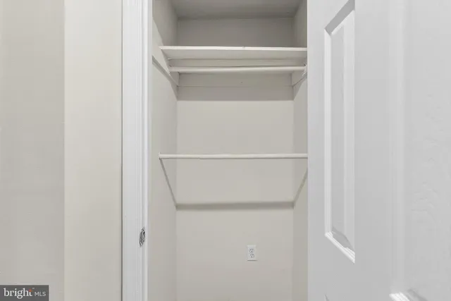 a close view of closet