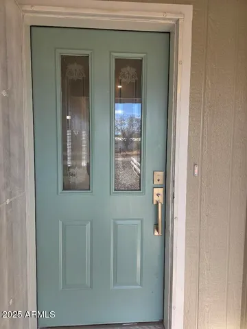 a view of an entryway door