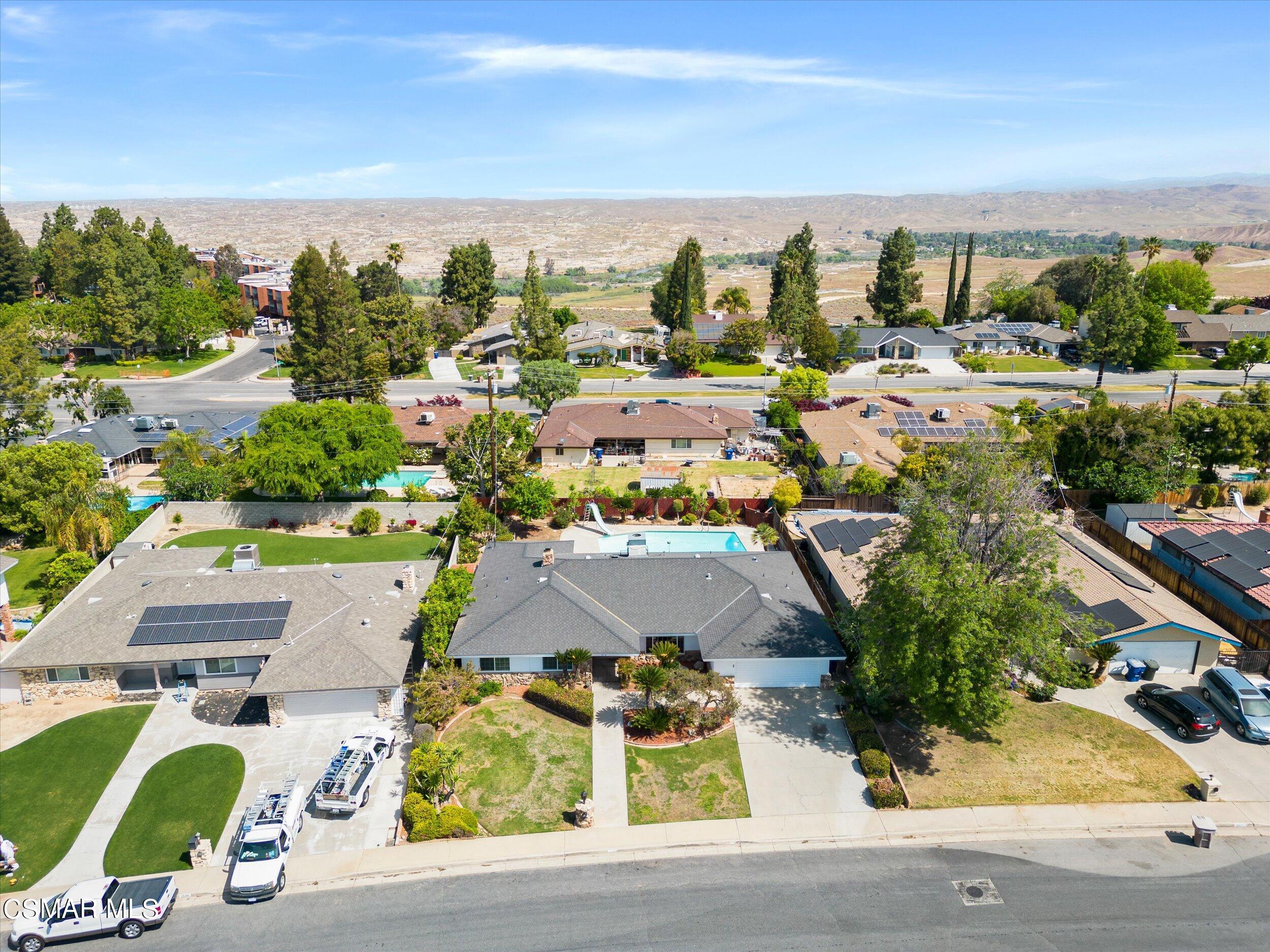 3512 Crest Drive Bakersfield, CA 93306 - Photo 3 of 40 an aerial view of residential houses with outdoor space