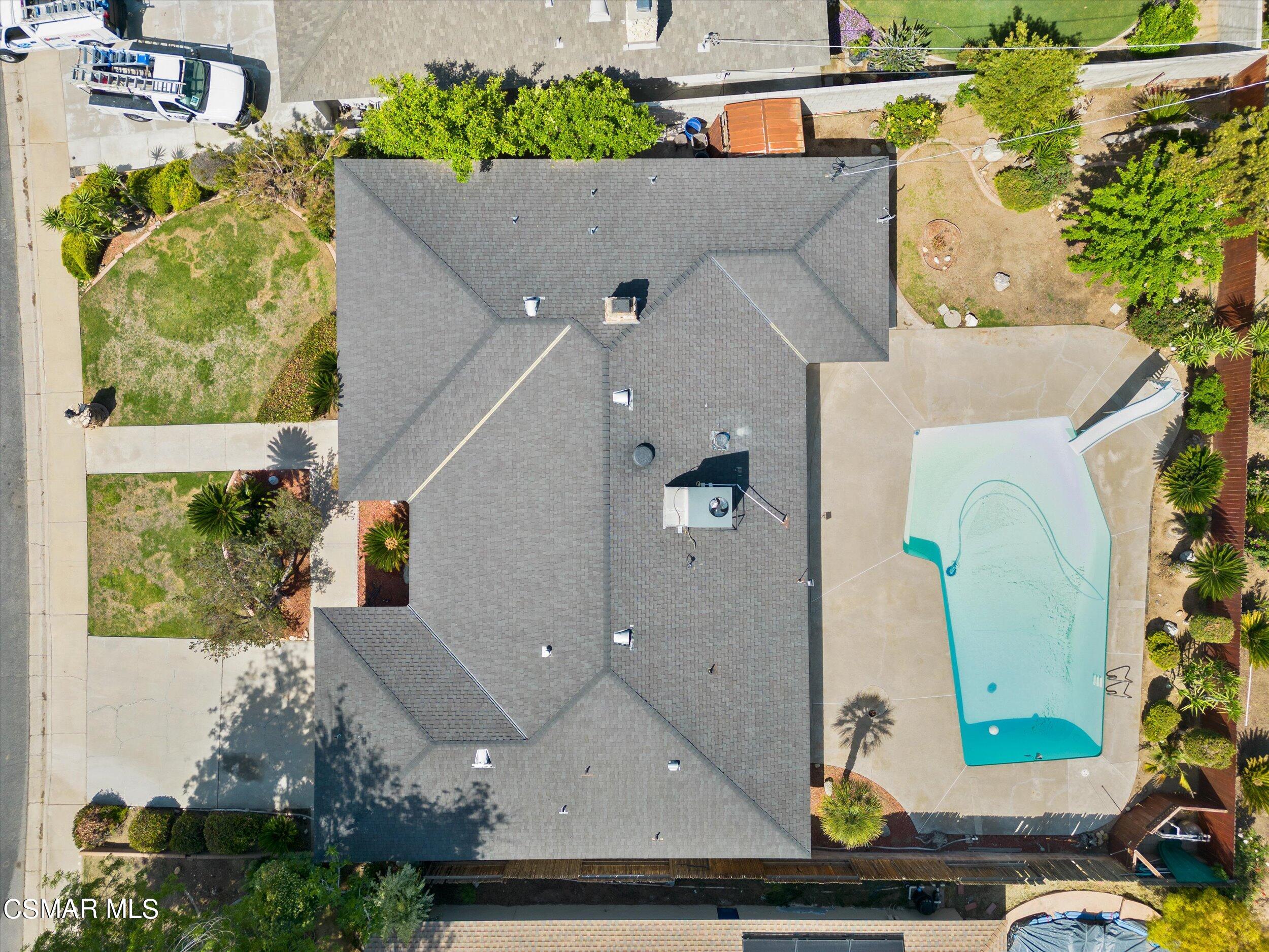 3512 Crest Drive Bakersfield, CA 93306 - Photo 4 of 40 an aerial view of house with yard