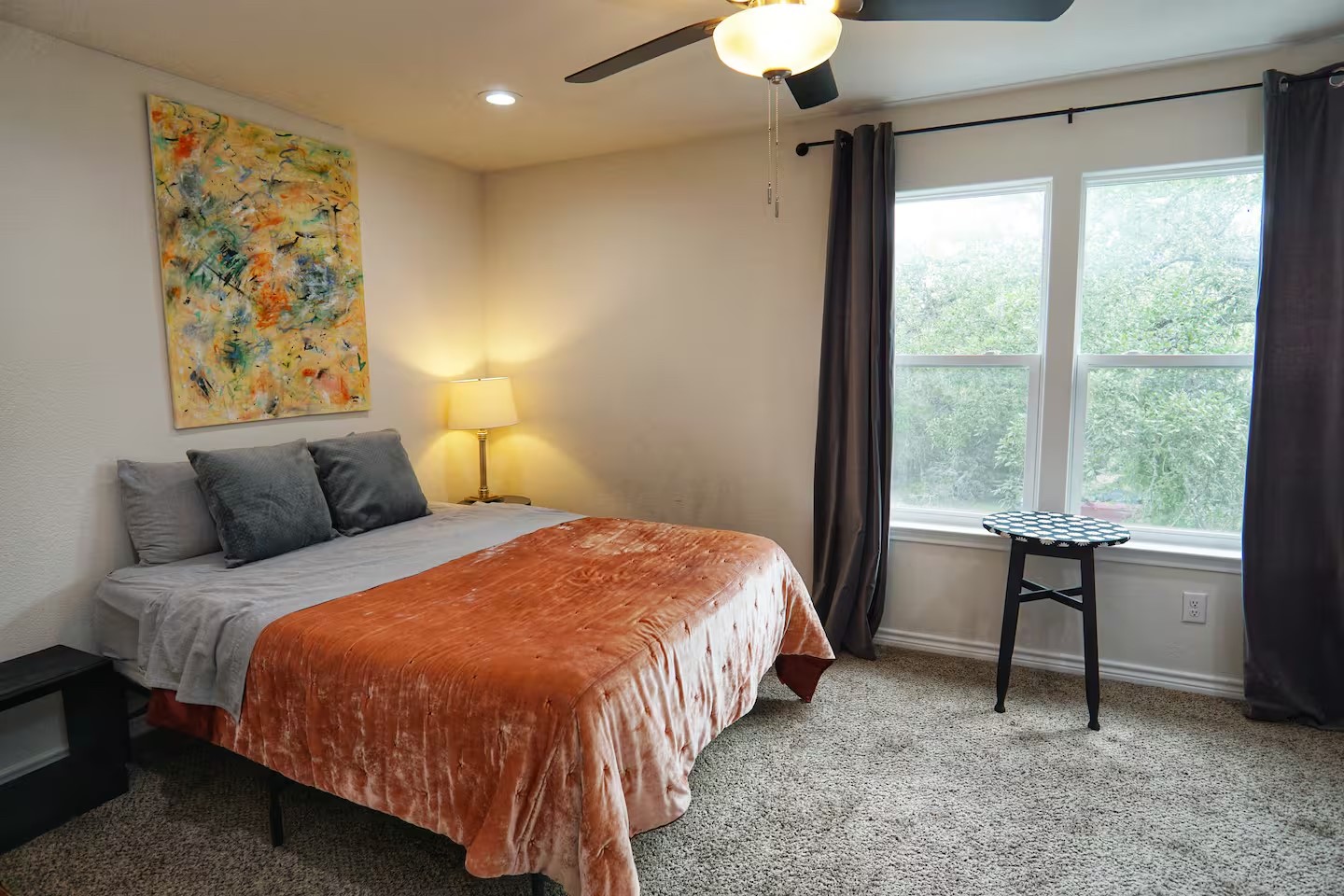 2540 Contour Drive Spring Branch, TX 78070 - Photo 3 of 12 a bed sitting in a bedroom next to a window