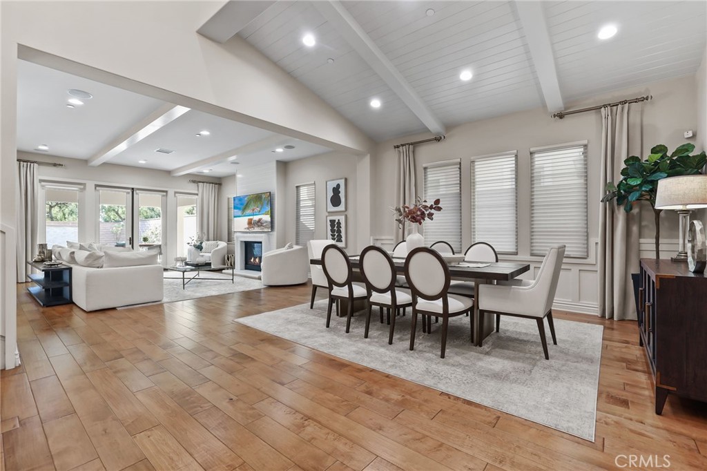 10 Shadybend Irvine, CA 92602 - Photo 5 of 70 a view of a dining room with furniture window and wooden floor