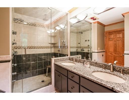 8 Springhouse Road Hampden, MA 01036 - Photo 15 of 30 a bathroom with a granite countertop sink mirror and shower