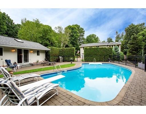 8 Springhouse Road Hampden, MA 01036 - Photo 27 of 30 a view of a house with swimming pool and a yard