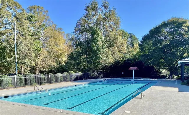 a view of a yard with a trees