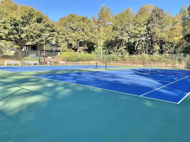 a view of a tennis court