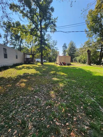a backyard of a house