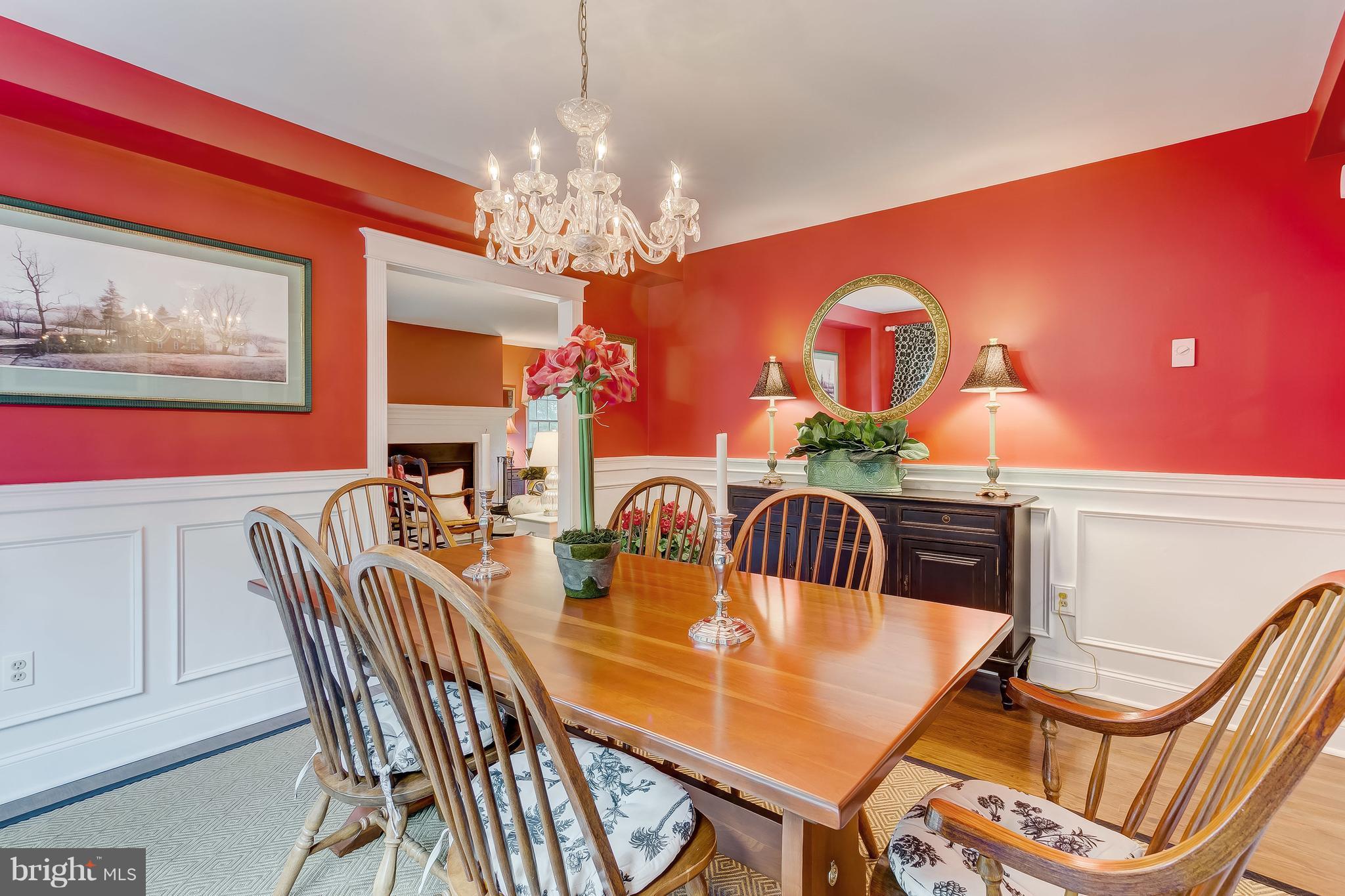 14606 Quaker Bottom Road Sparks, MD 21152 - Photo 7 of 30 a view of a dining room with furniture and chandelier