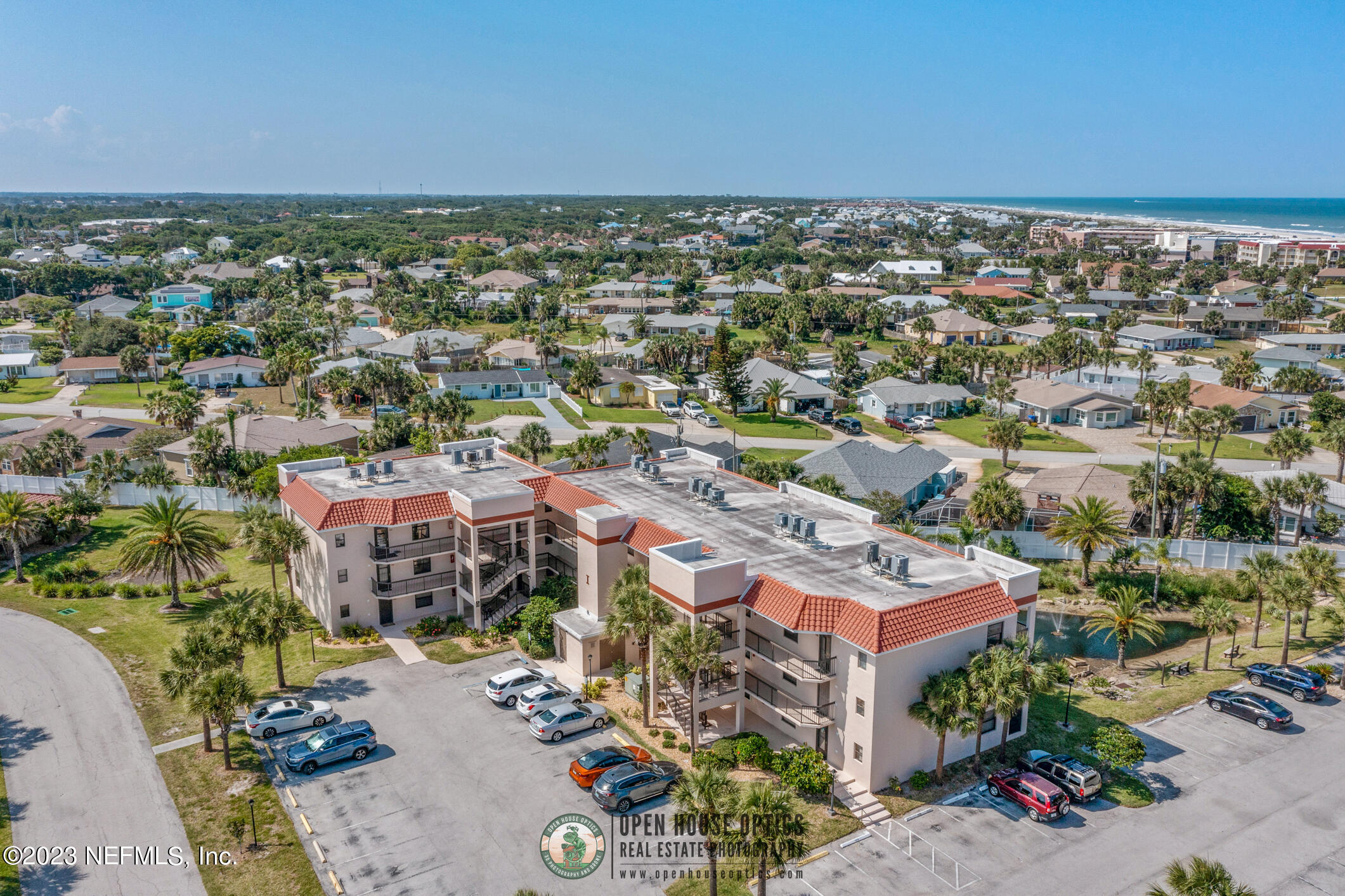 4250 Florida A1A, Unit I26 St. Augustine, FL 32080 - Photo 5 of 49 an aerial view of a city with lots of residential buildings
