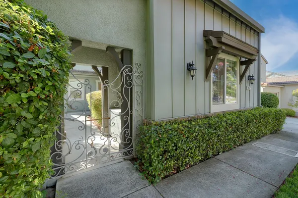 a front view of a house