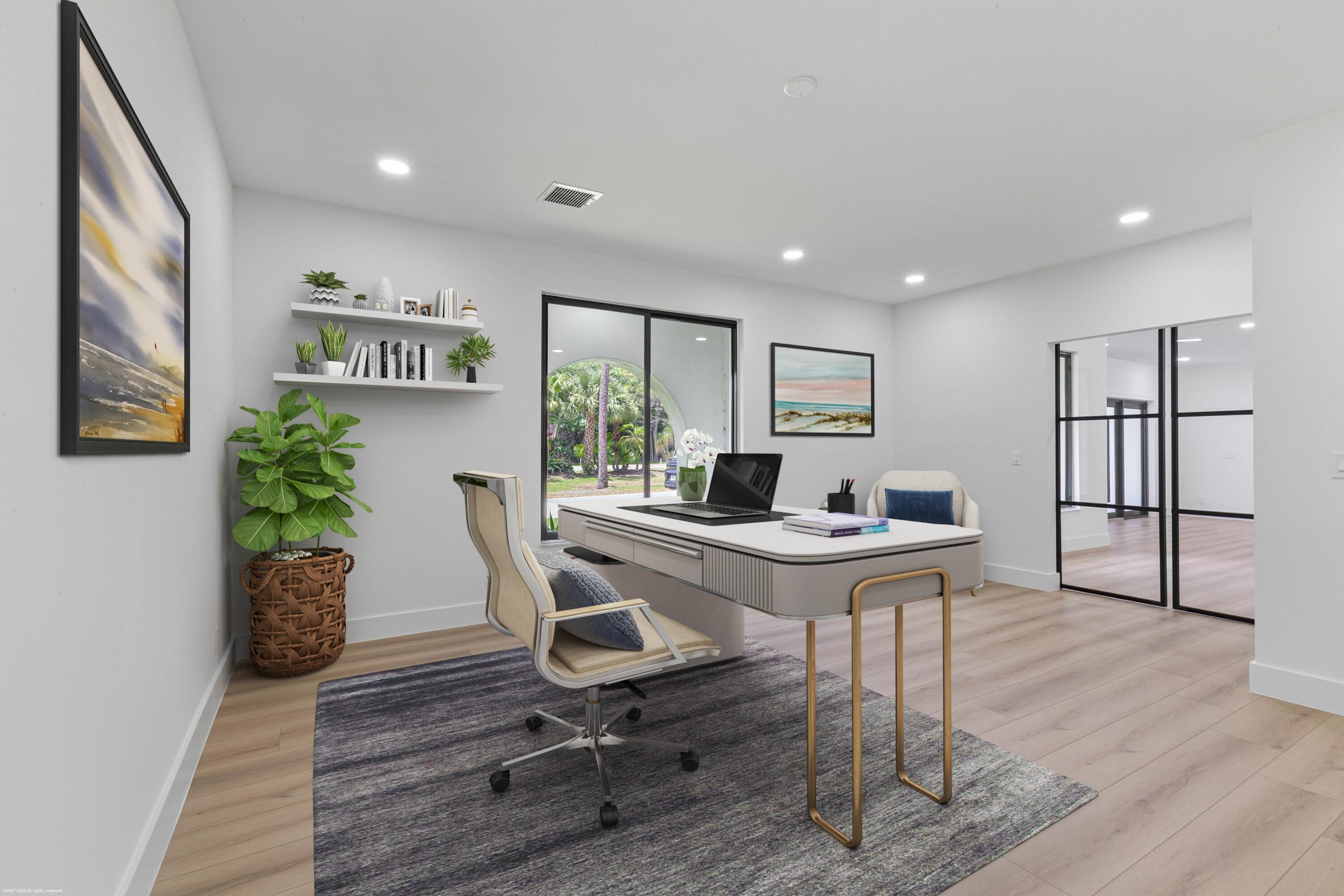 13453 Doubletree Trail Wellington, FL 33414 - Photo 30 of 65 a view of a work space with furniture and wooden floor